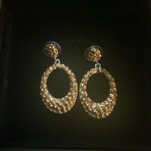 Vintage signed butler gold earrings